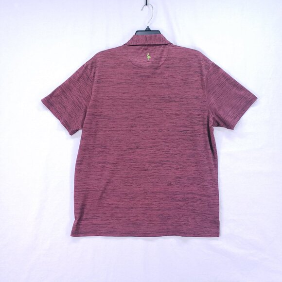 Tailor Byrd Burgundy Quick Dry Moisture Wicking SPF 30 Golf Polo Shirt L - Picture 10 of 12
